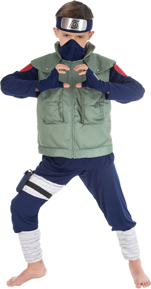 Kostuum Kakashi Naruto™ Kinderen Official - Maat 152