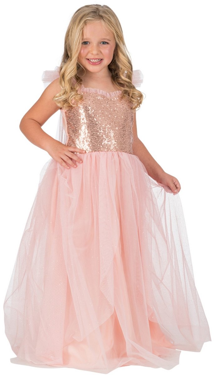 Roze Prinsessenjurk Rosalia - Maat 128