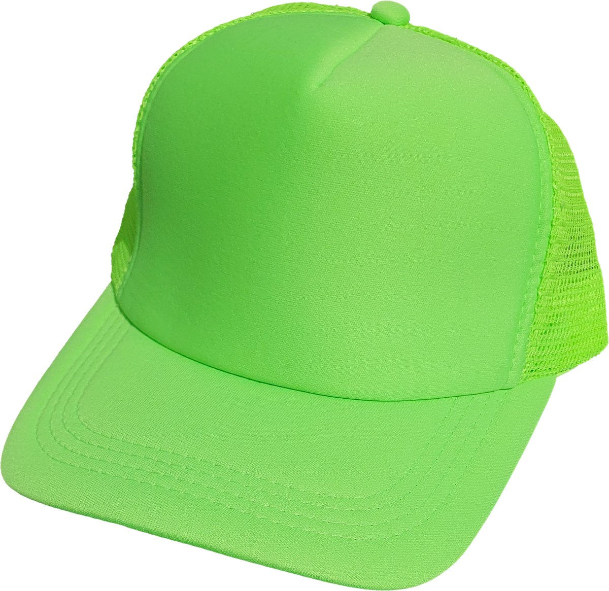 Baseball Cap - Neon pet - Neon Groen - 4 Stuks - Festival