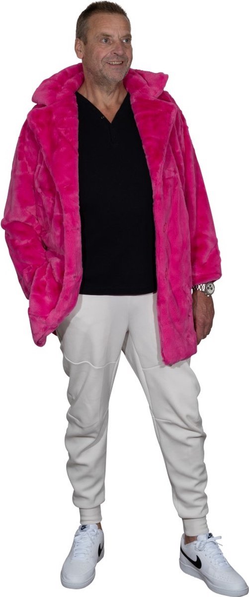 Bontjas - Fuchsia- CHIAMAX - 3 kwart - uniseks - 3XL