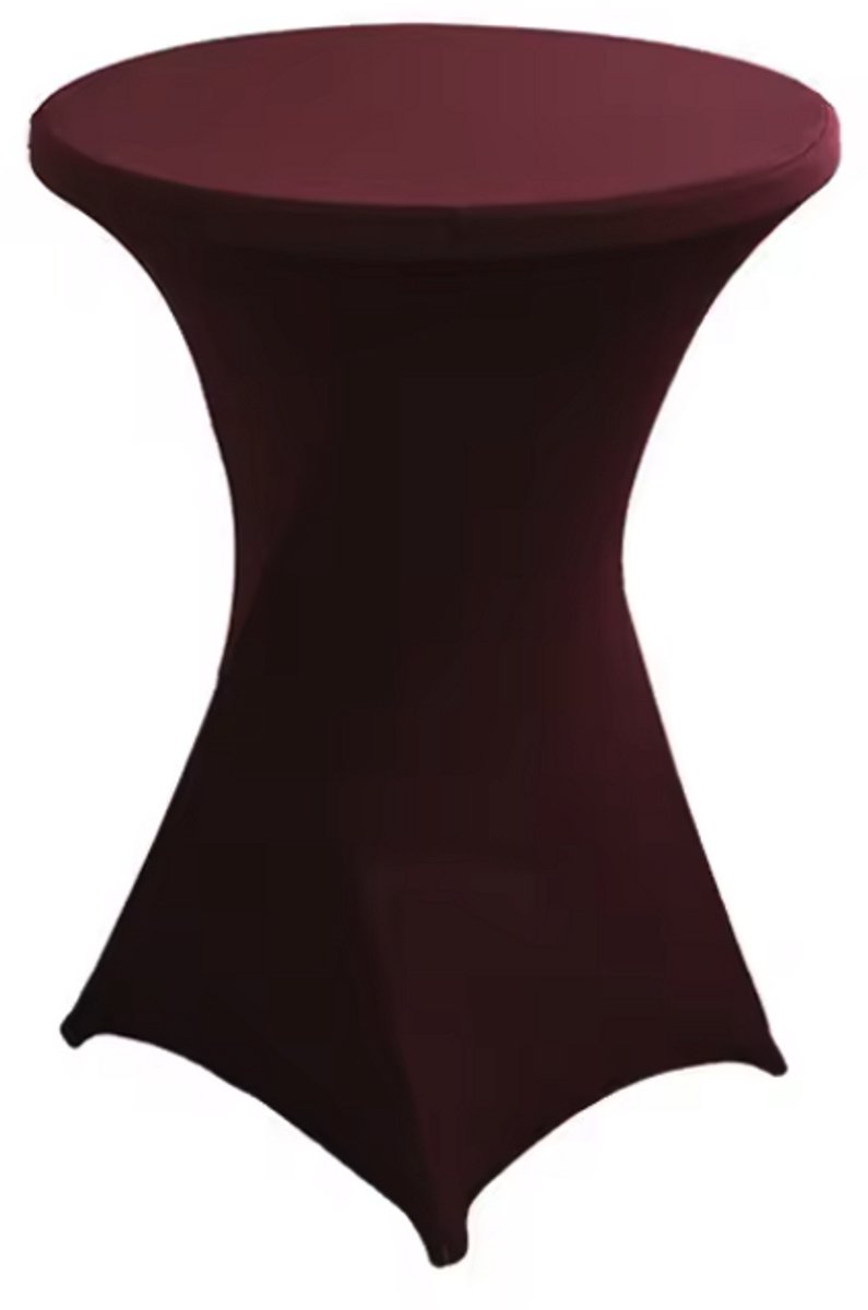 Bordeaux rode Statafel hoes - Rode Statafelhoes - Hoes voor om sta tafel - Universeel - Feestdecoratie - 1stuk - Sta tafel - Statafels - Hoes voor om statafel - CHPN