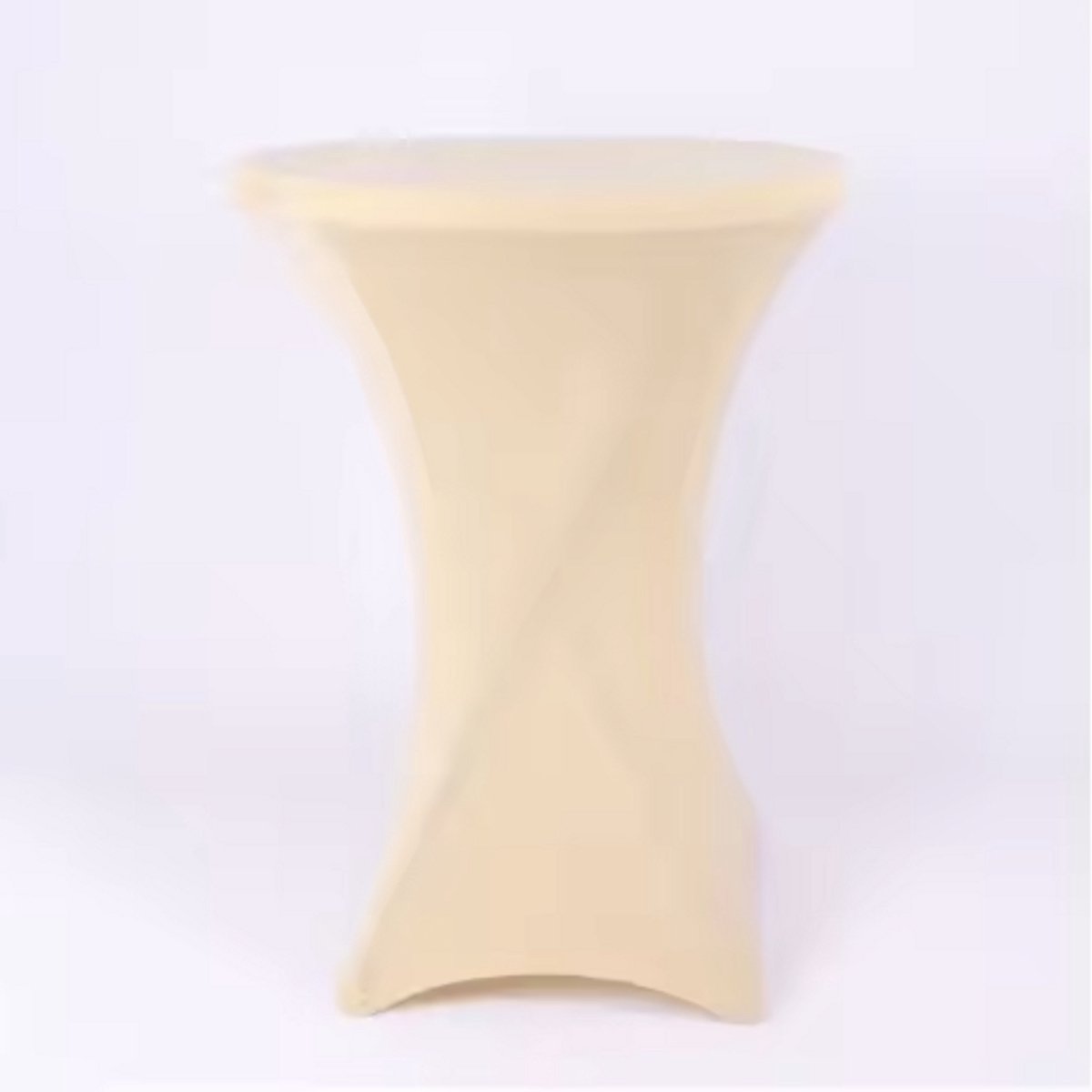 CHPN - Crèmekleurige Statafel hoes - Statafelhoes beige - Champagnekleur - Universeel - Feestdecoratie - 1stuk - Sta tafel - Statafels - Hoes voor om statafel