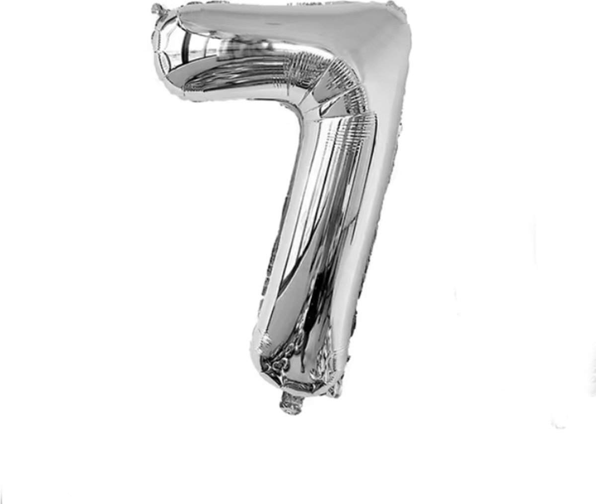 CHPN - Folieballon - 7 jaar - 70CM - Cijferballon - Zilver - Ballon - Feestdecoratie - Zevende verjaardag - Party - Verjaardag - 7