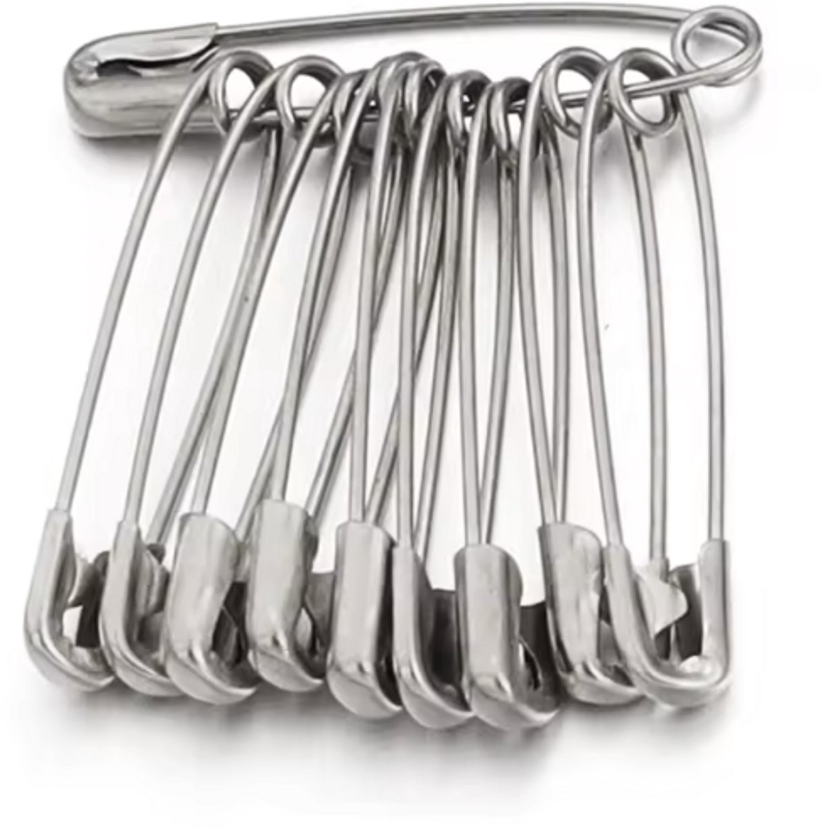   - Veiligheidsspelden - Veiligheids speldjes - 12stuks - Zilverkleurig - 5CM - Set van 12 stuks - Naai accessoire - Universeel - Multifunctioneel