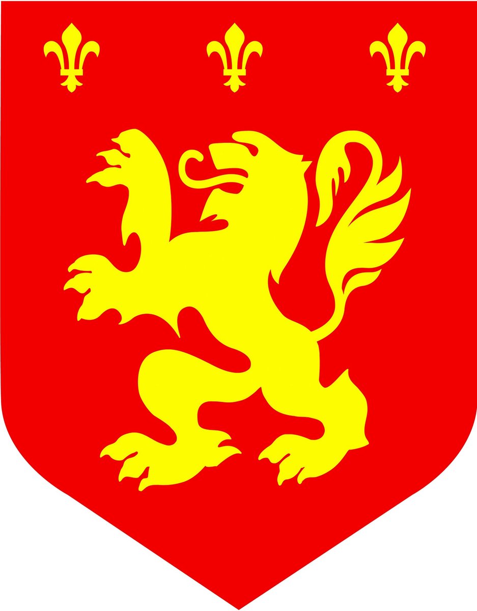 CHRISTIANFABRICATIONS - Middeleeuwse leeuw decoratie rood 30 cm