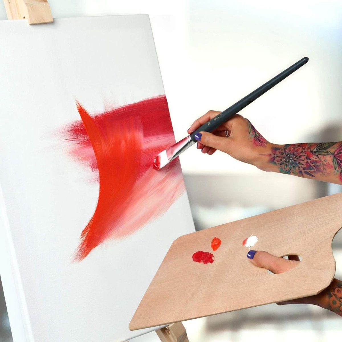 CLGP® Schildersdoek Groot - Canvas - 30x80 - Wit