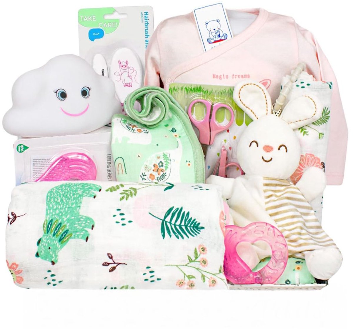 CLVP® Kraammand - Geboortemand - Kraamcadeau Jongen - Multikleur