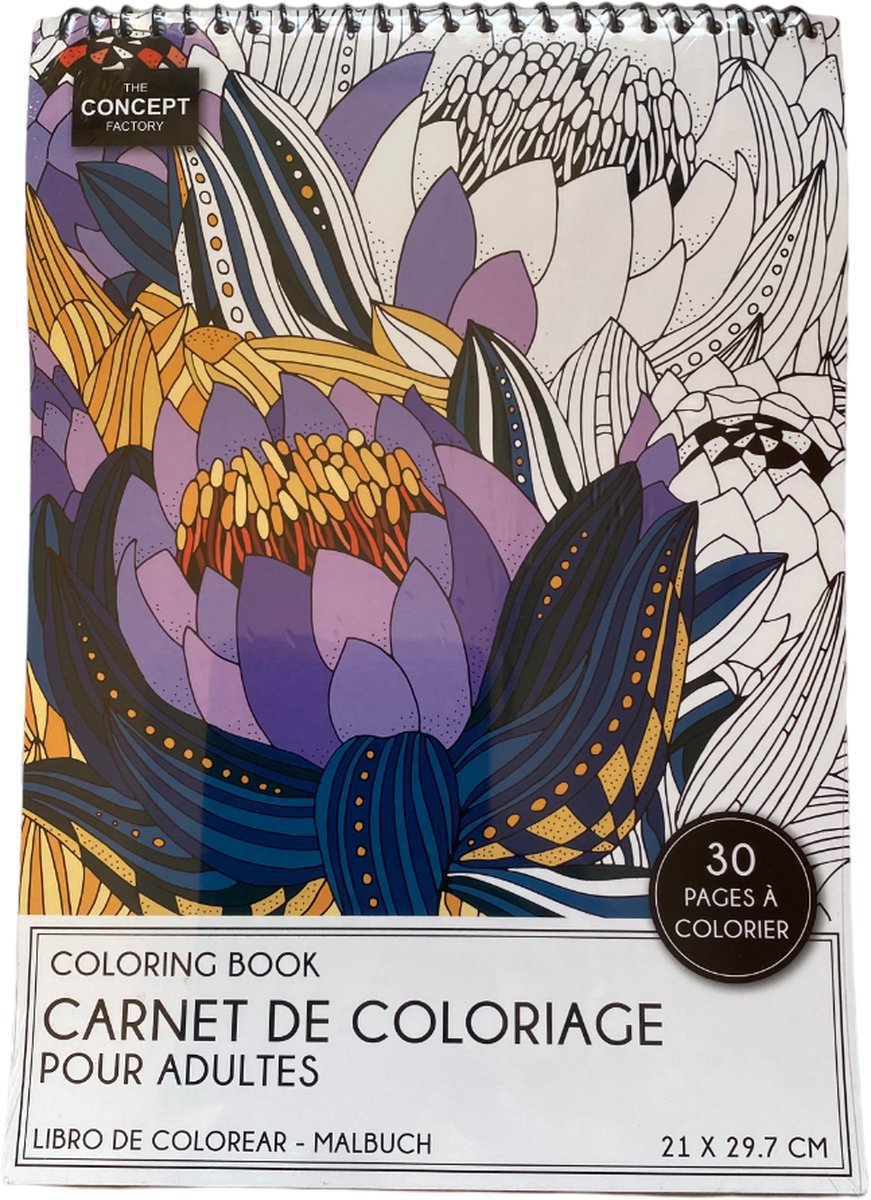 Kleurboek voor Volwassenen - A4 - 30 Verschillende Fantastische Kleurplaten voor Urenlang Kleurplezier!
