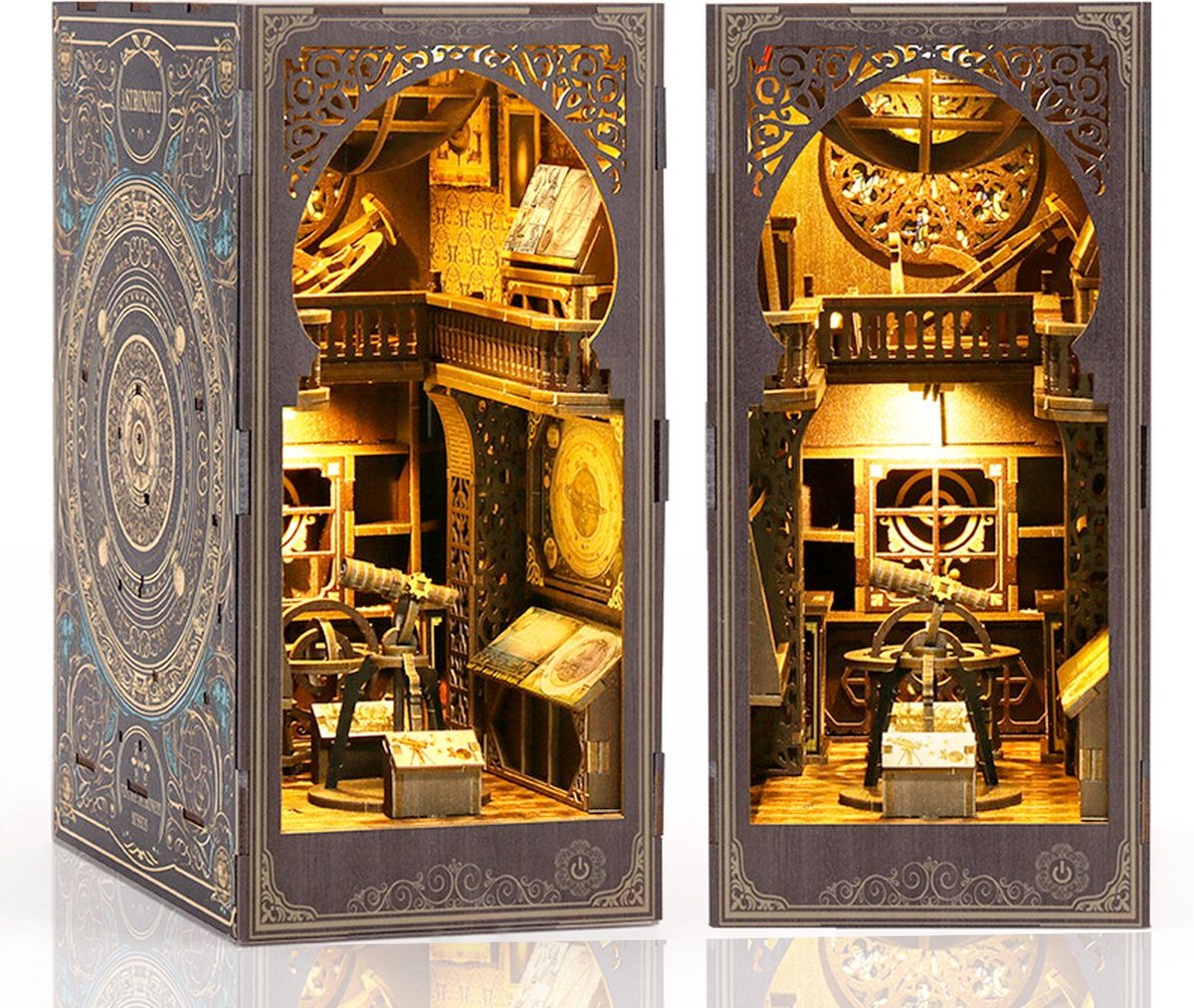 DIY Book Nook Kit-DIY poppenhuis-Model bouwen huis met decoraties voor thuis-Knutselsets voor volwassenen-Verjaardagscadeau Kerstmis(Astronomisch museum miniatuur huis kits)