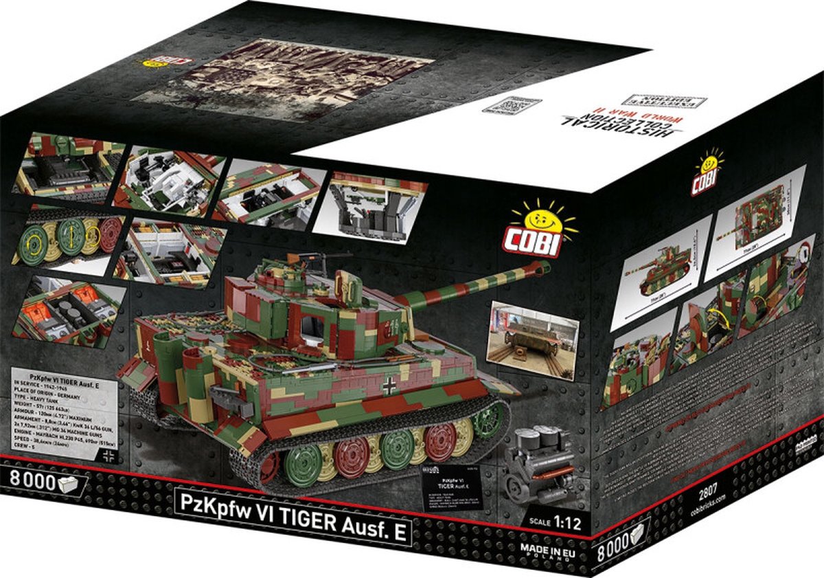 COBI® EXCLUSIVE PzKpfw VI Tiger Ausf. E - Uitgevoerd editie - COBI-2807