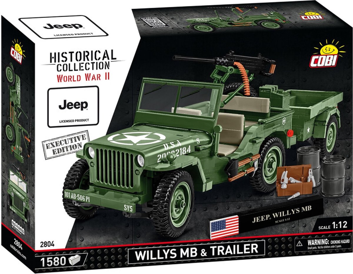 COBI® EXCLUSIVE Willys MB & Aanhangwagen - Executive Editie - COBI-2804