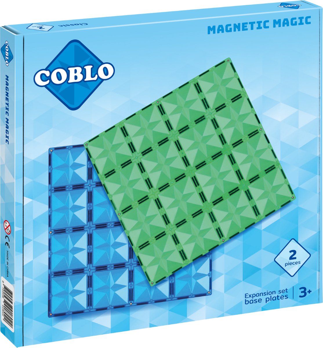 Coblo Classic - Basisplaten - 2 stuks - Magnetisch speelgoed - Montessori speelgoed
