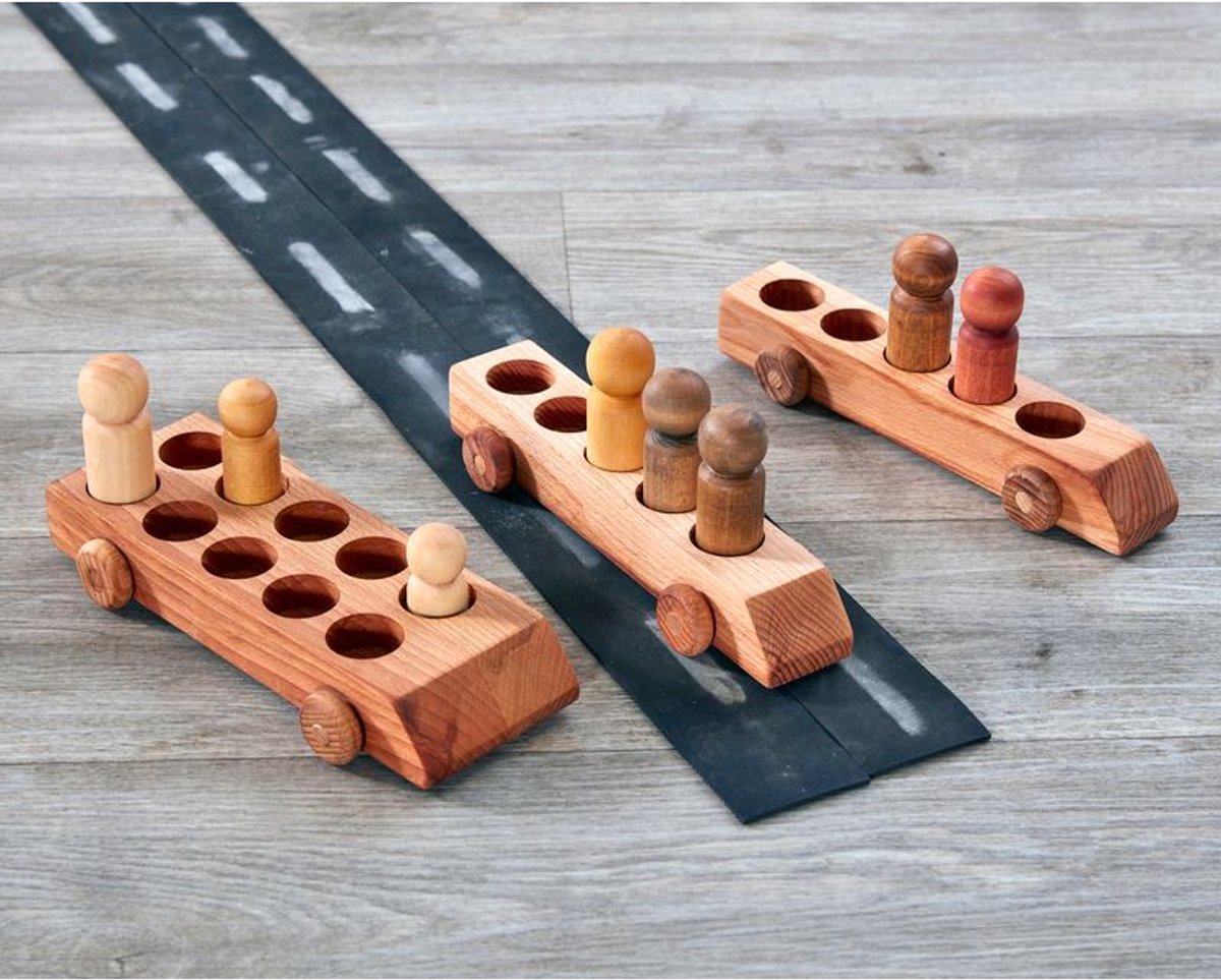 Cosy Tien Frame en Vijf Frame Peg People Voertuigen 3-delige Set.