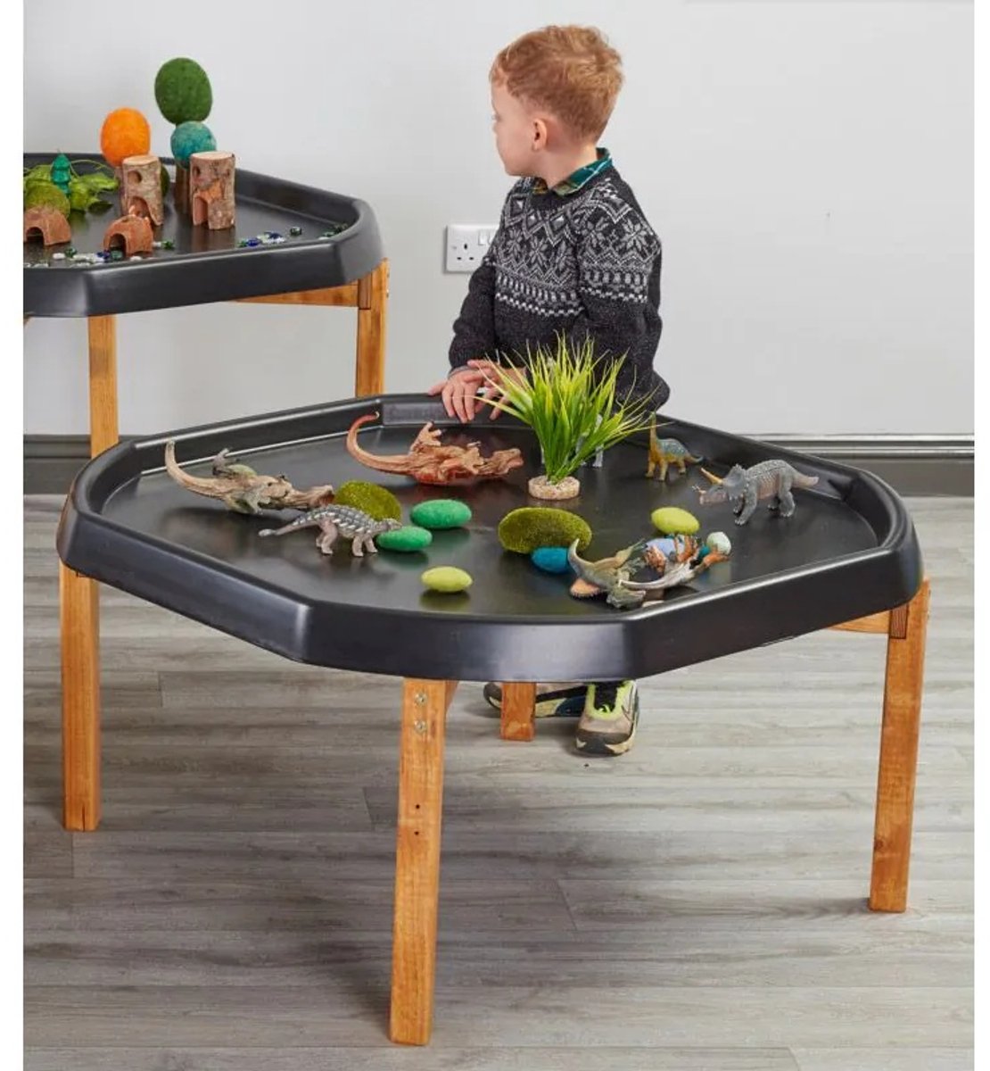 Cosy Wooden Indoor Tuff Spot Stand - Peuter - Hoogte 50cm.