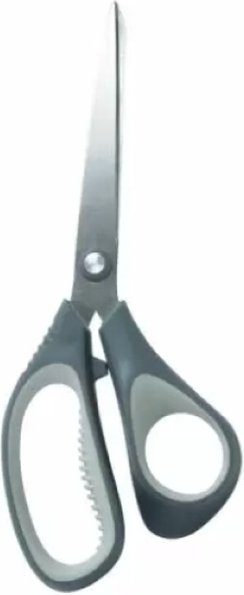 CREAKIT. Schaar Spitse Punt – 19 cm – Easy Grip Hobbyschaar – Universele Papierschaar – Grijs