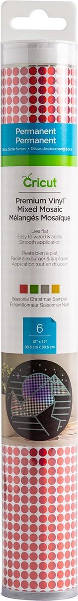 Cricut - Premium Vinyl Mosaic sampler Seasonal Christmas - Permanent