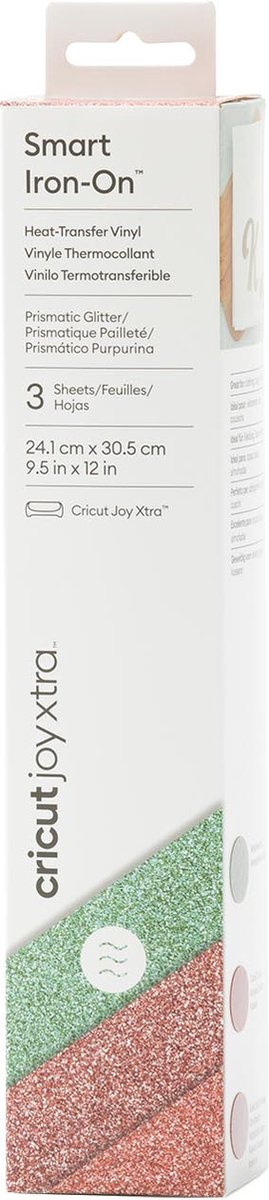 Cricut Smart Iron-On Joy Xtra 24,1x30,5cm - 3 sheets (Prismatic Glitter Sea Sparkle Sampler)