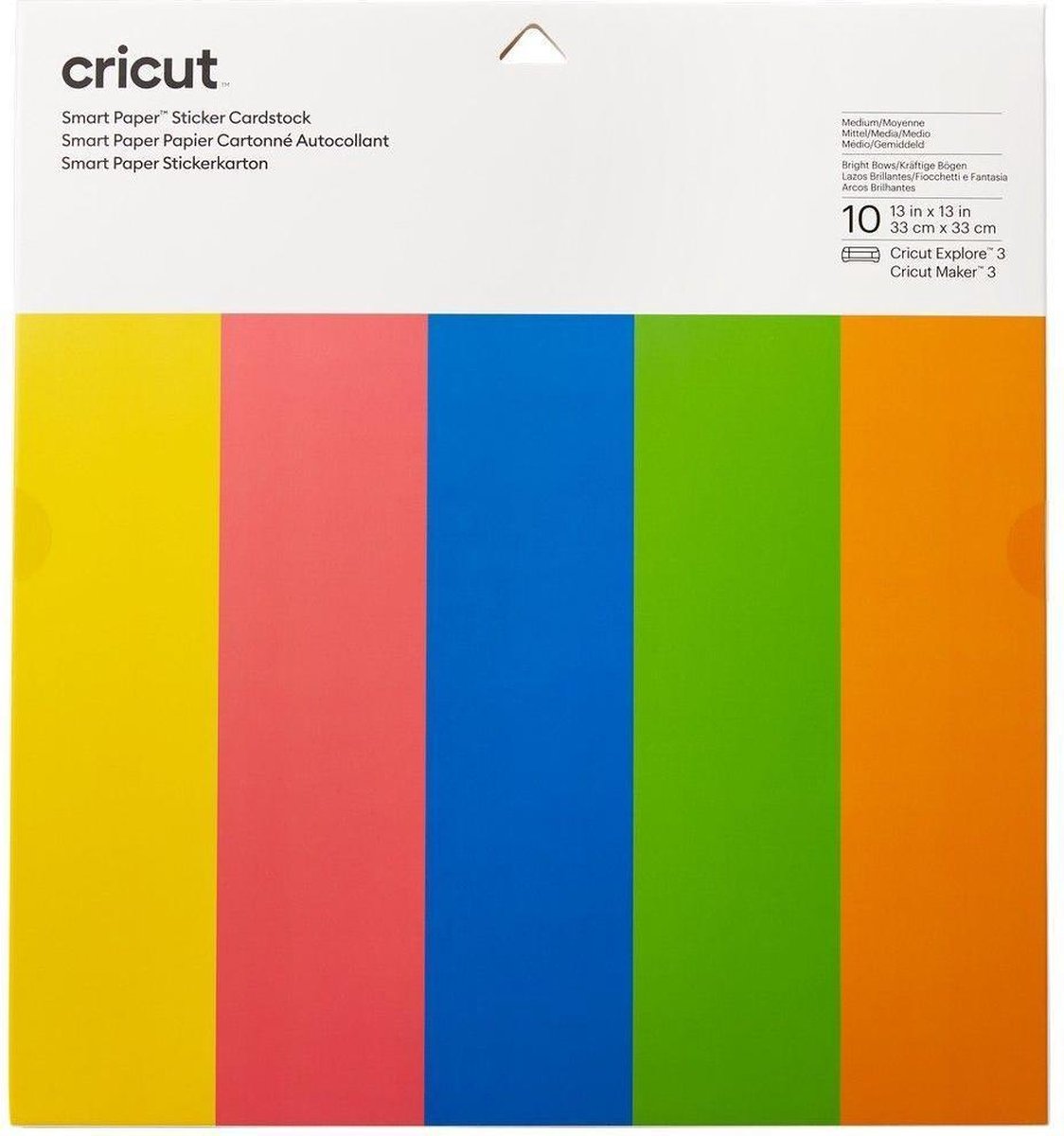Cricut Smart Sticker Cardstock 33x33cm 10 sheets (Brilliant Bows)