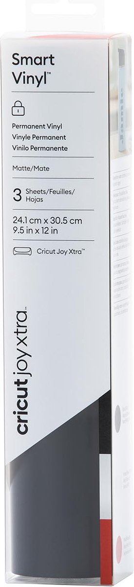 Cricut Smart Vinyl Permanent Joy Xtra 24,1x30,5cm - 3 sheets (Elegance Sampler)
