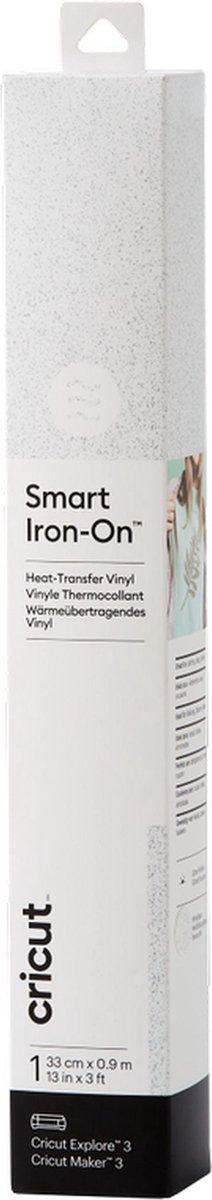 Cricut Transferfolie - Smart Iron-On - 33 x 91 cm - Glitter Wit