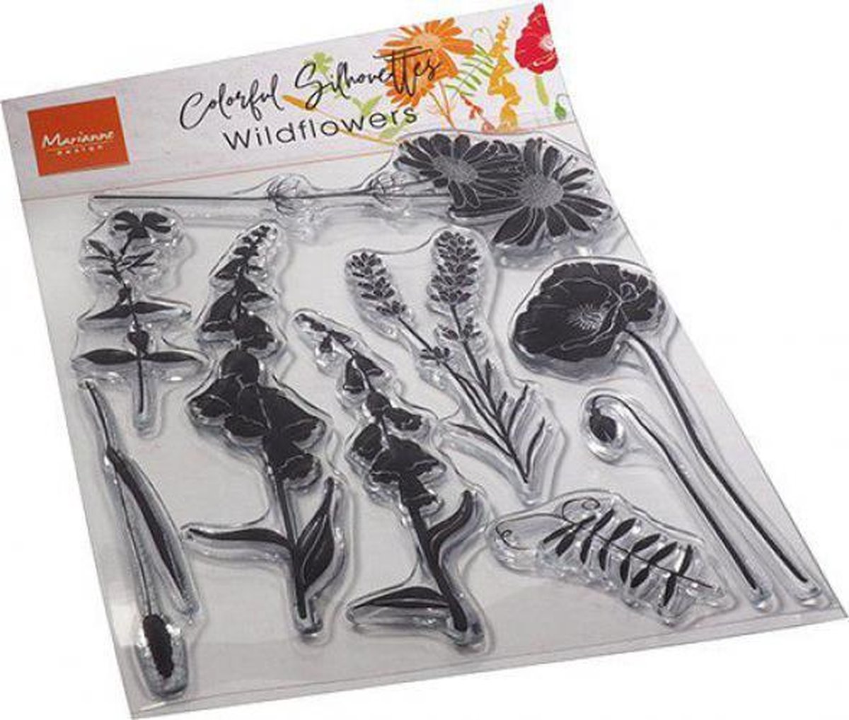 Marianne Design - Clear Stamps Colorful Silhouette Wilde Blo