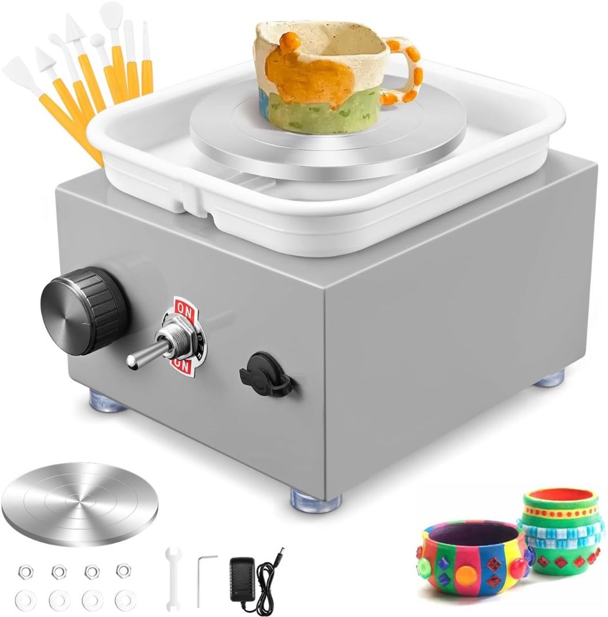   Pottenbakkersschijf - Wit