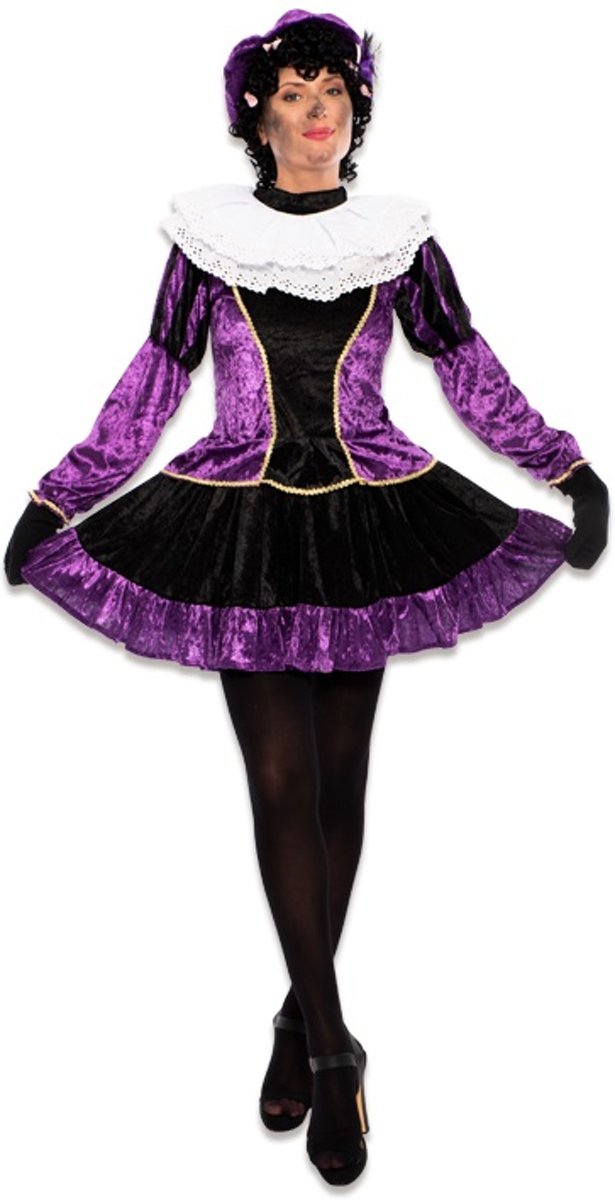 Pietjurkje met petticoat paars maat XS