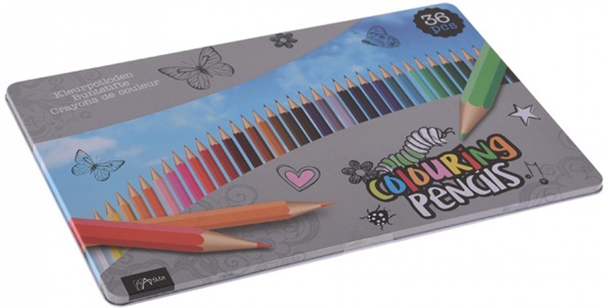 Kleurpotloden, 36 stuks in doos