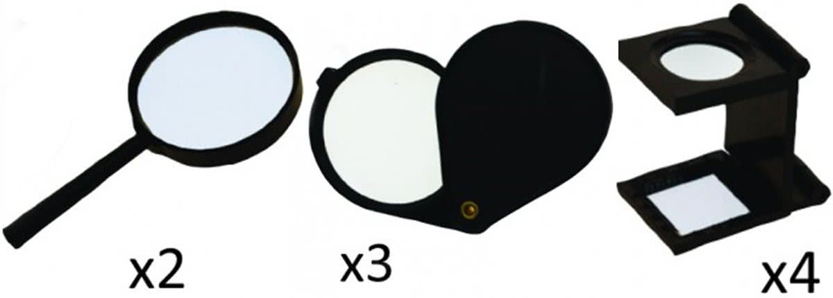 Vergrootglazen, 3 stuks