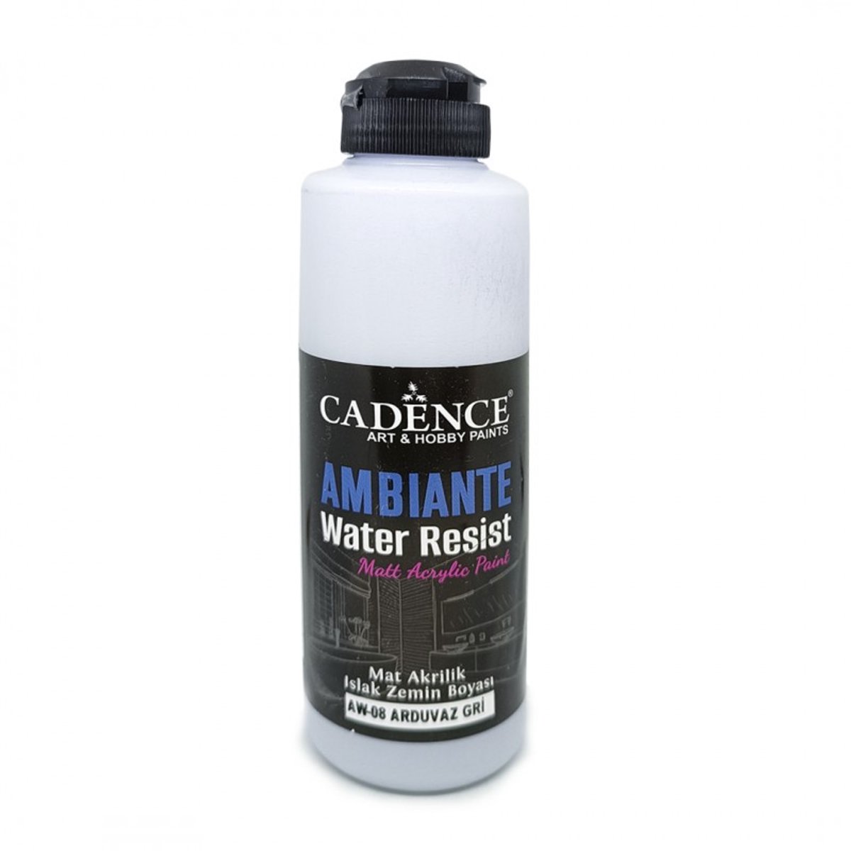 Cadence Ambiante Waterbestendige Matt Acrylverf 250 ml Slate Gray + 10 gr Catalyst