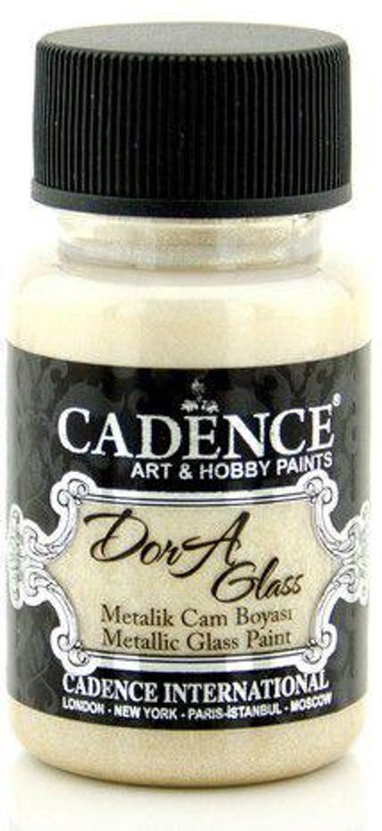 Cadence Dora Glas & Porselein verf Metallic Champaigne 01 013 3172 0050  50 ml