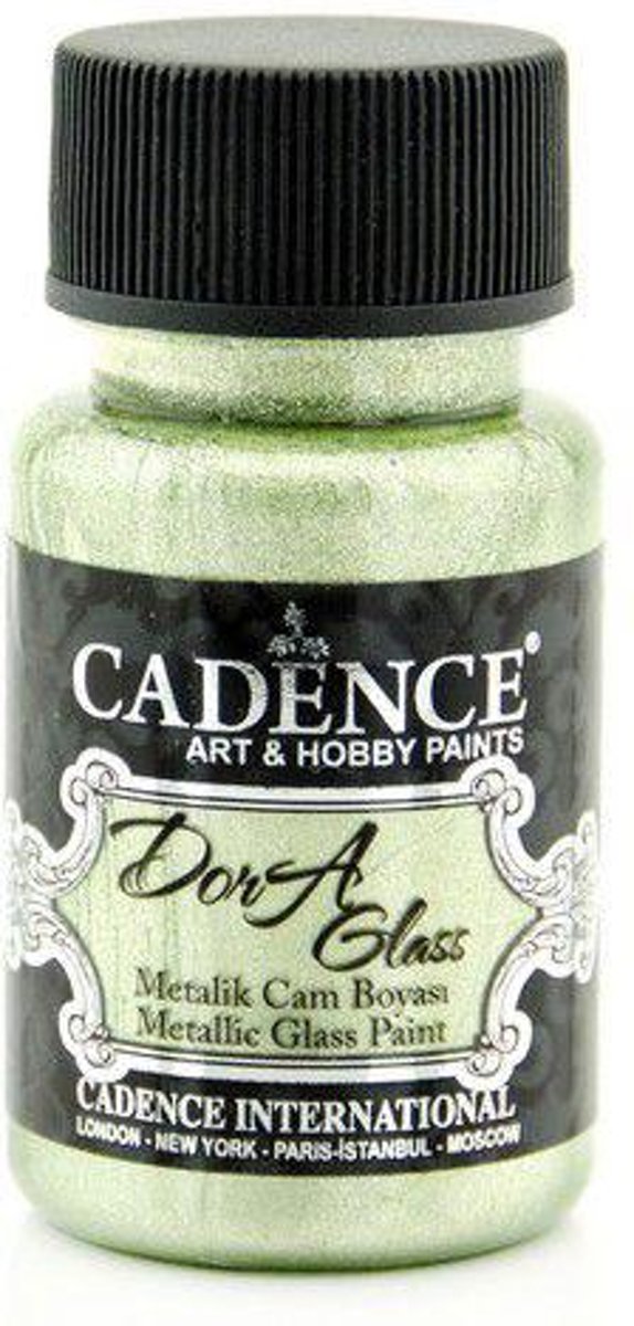 Cadence Dora Glas & Porselein verf Metallic Mentolgroen 01 013 3146 0050  50 ml