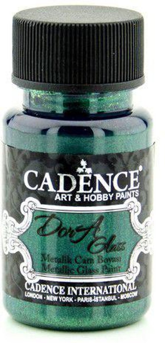 Cadence Dora Glas & Porselein verf Metallic Smaragdgroen 01 013 3141 0050   50 ml