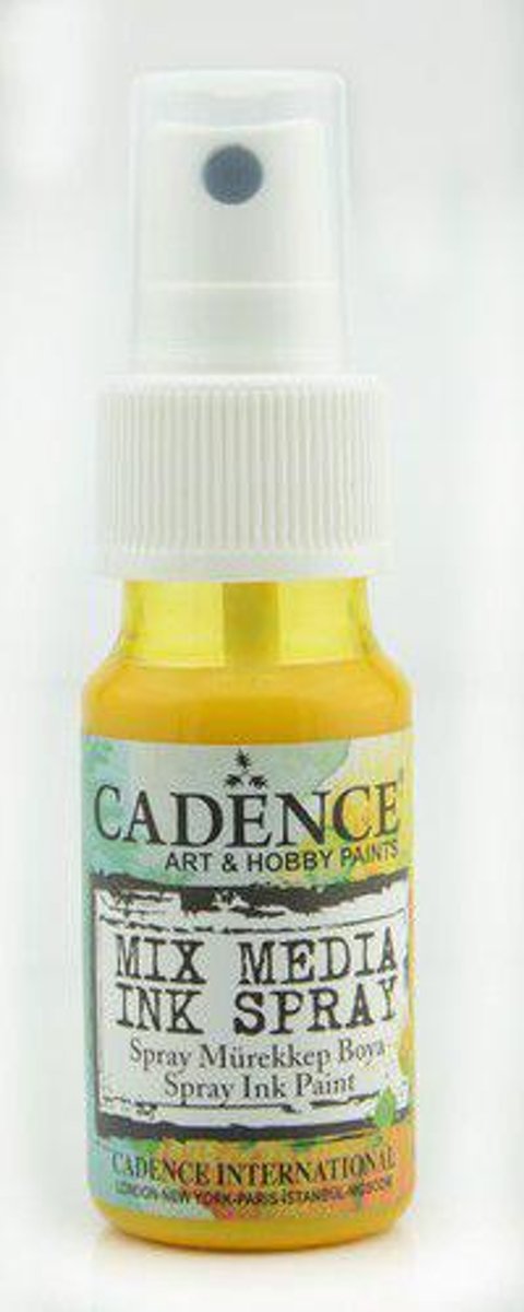 Cadence Mix Media Shimmer metallic spray Geel 01 139 0002 0025 25 ml