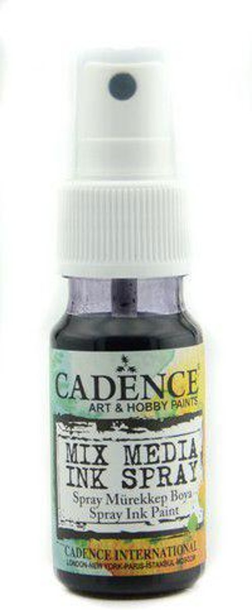 Cadence Mix Media Shimmer metallic spray Zwart 01 139 0012 0025  25 ml