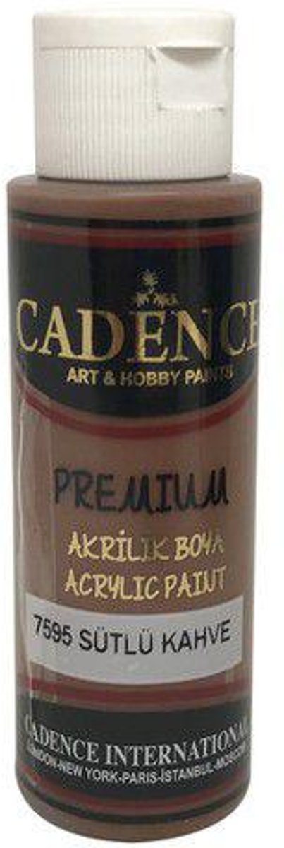 Cadence Premium acrylverf (semi mat) Melkbruin 01 003 7595 0070  70 ml