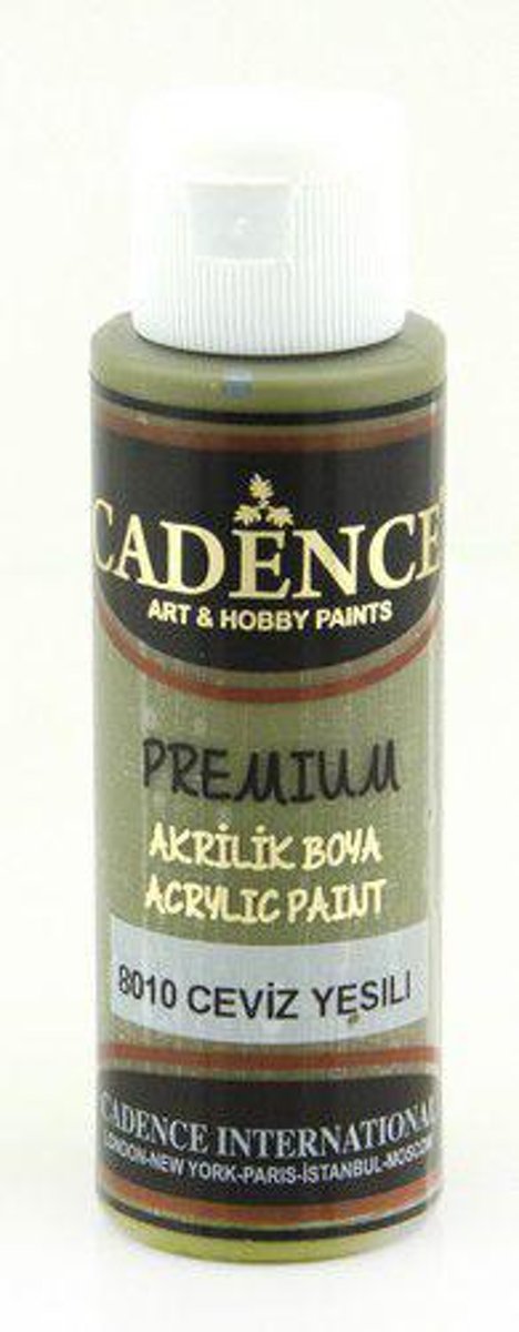 Cadence Premium acrylverf (semi mat) Walnoot groen 01 003 8010 0070  70 ml