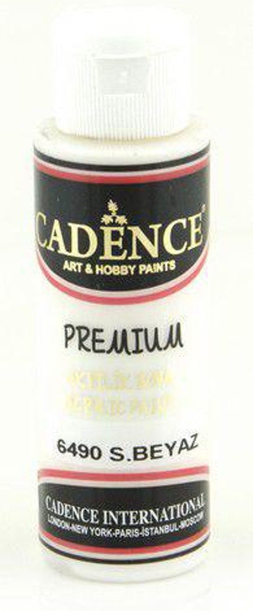 Cadence Premium acrylverf (semi mat) Warm wit 01 003 6490 0070  70 ml