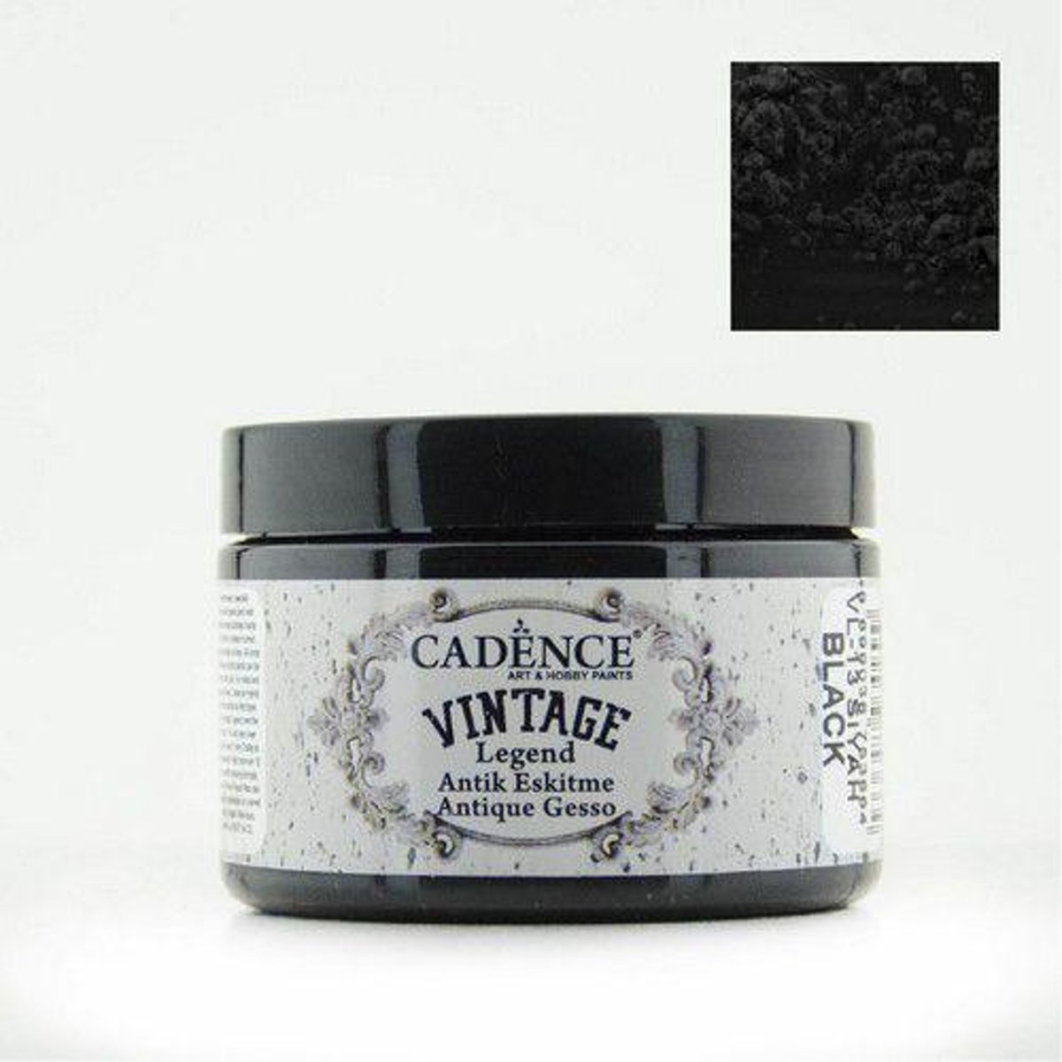 Cadence Vintage Legend gesso Zwart 01 025 0013 0150  150 ml
