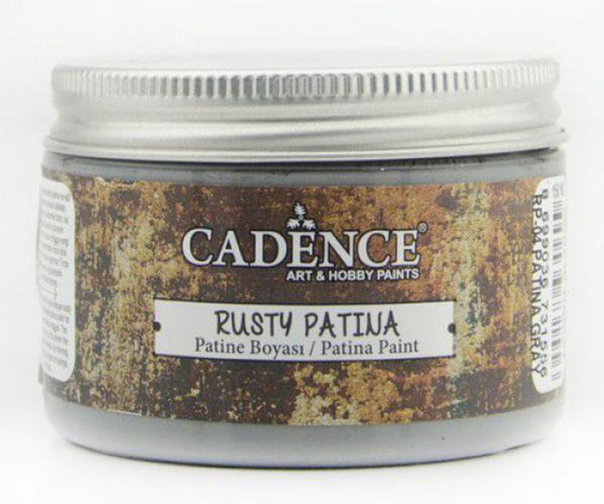 Cadence rusty patina verf Patina grijs 01 072 0004 0150  150 ml