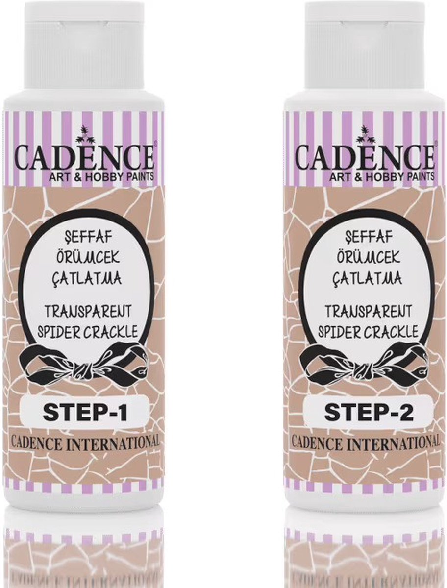 Transparant spider crackle 3016 transparant 70 ml+70 ml