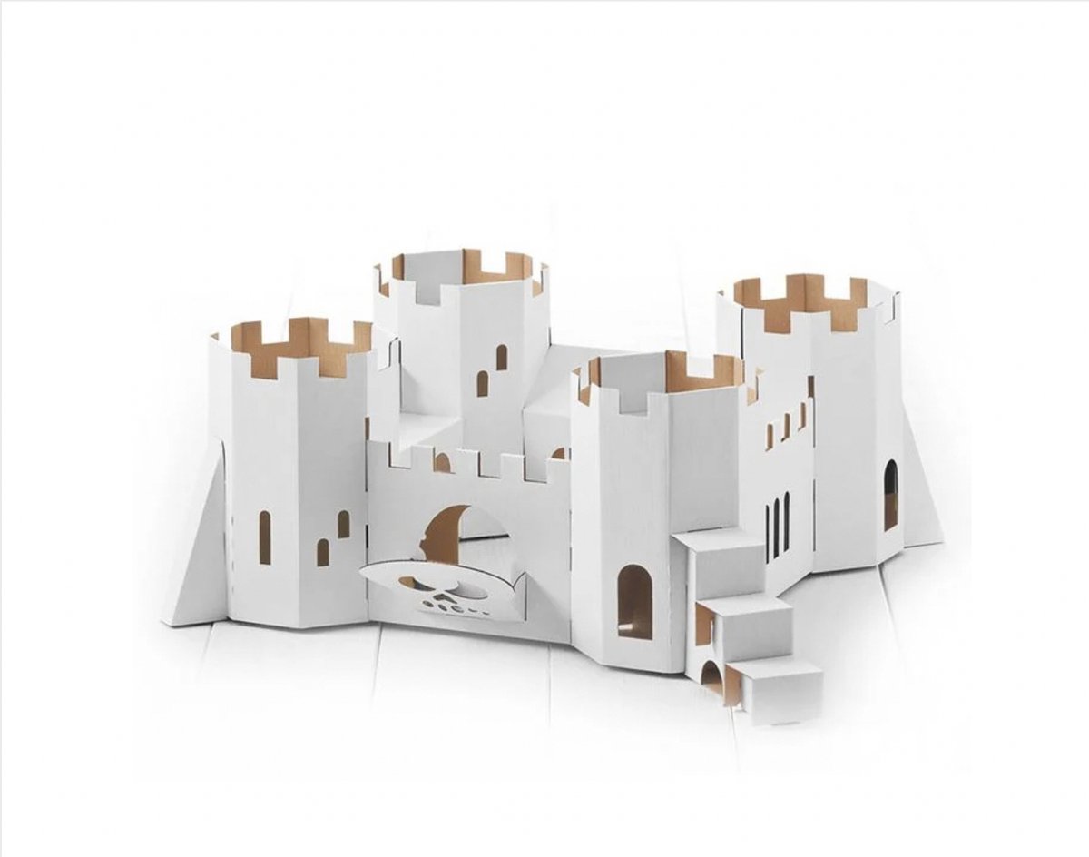 Piratenfort - Knutsel Pakket - Bouw doos - Bouw Pakket -Cadeau Tip - Kartonnen Diy Pakket - Educatief Speelgoed - Zelf In Kleuren - Speel Pakket - Jongens/ Meisjes Speelgoed -