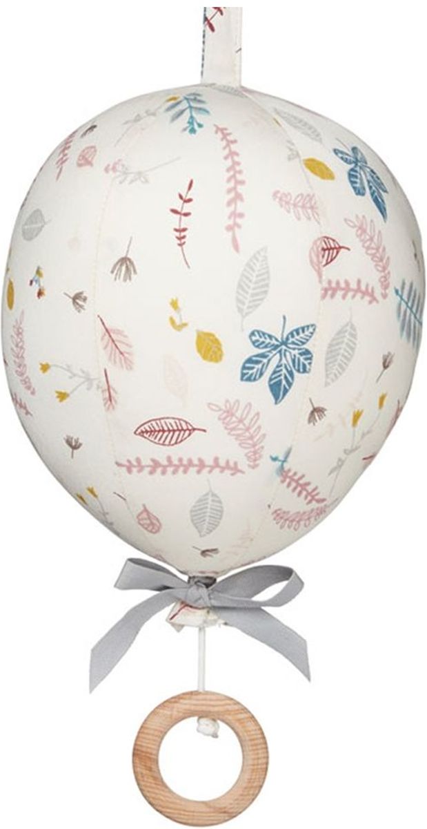 Camcam muziekdoosje Luchtballon Pressed Leaves Roze