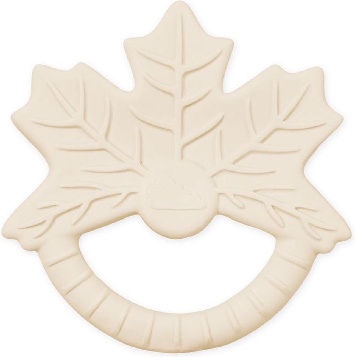 Siliconen bijtring blad – naturel