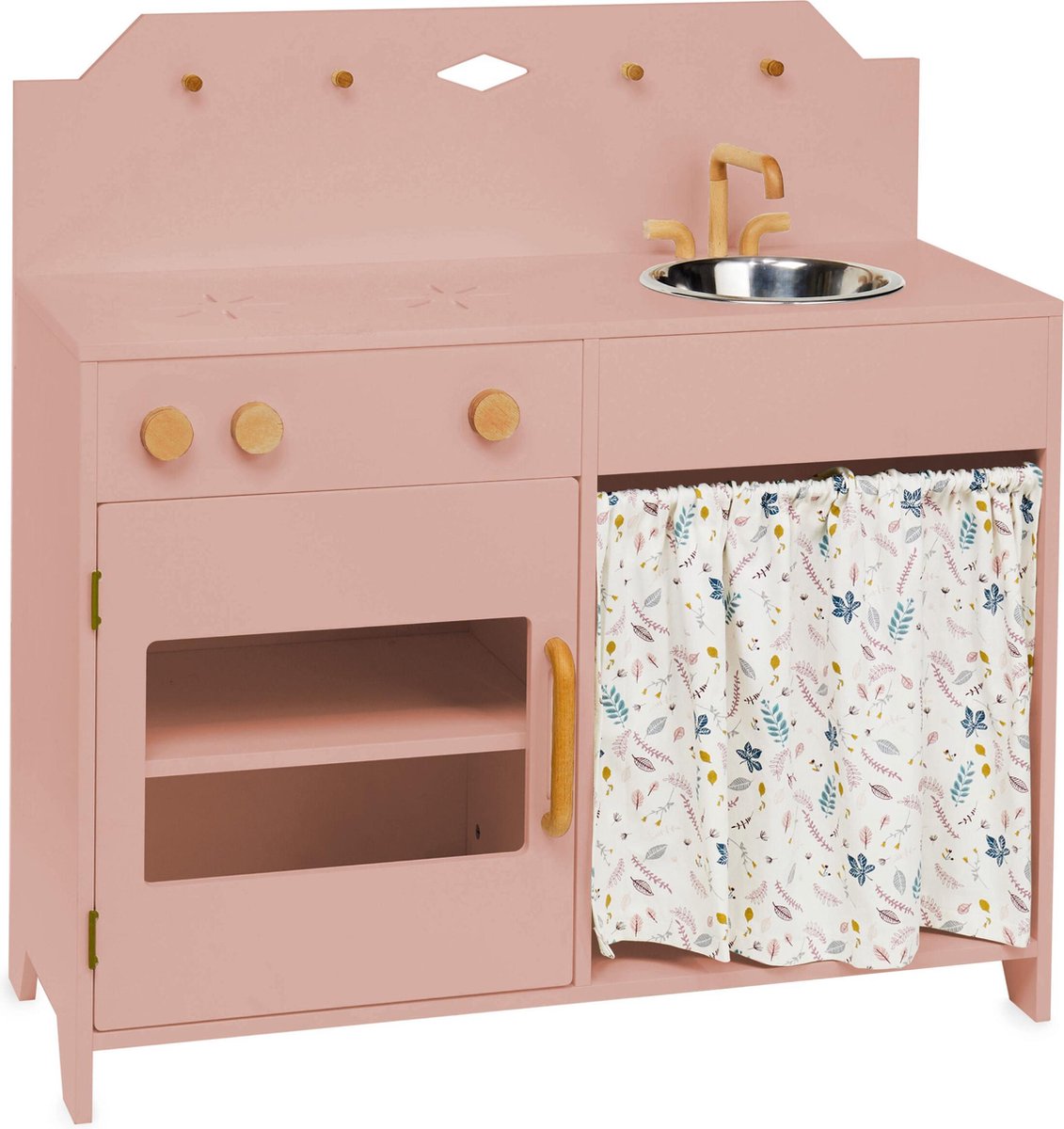 Houten speelkeuken - dusty rose