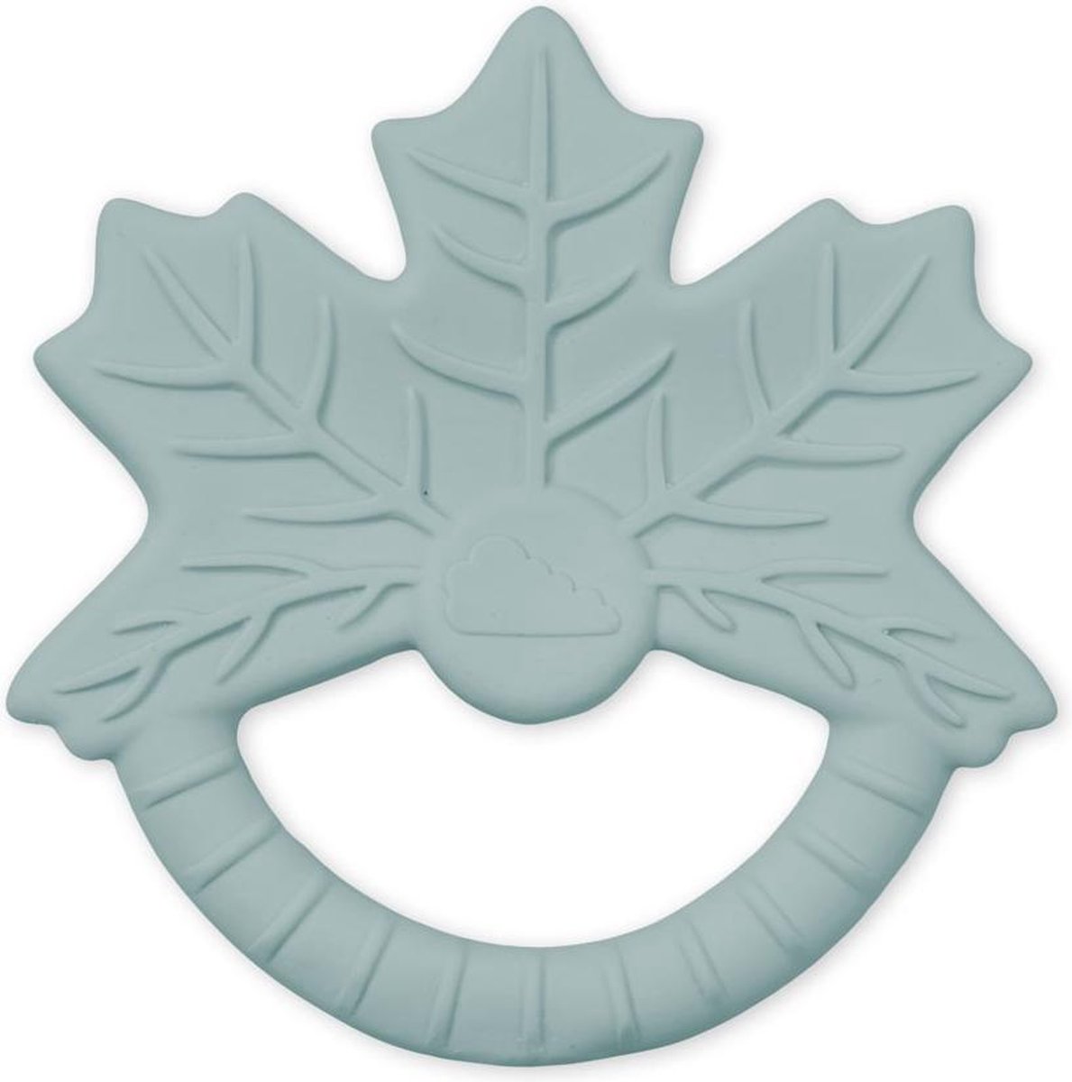 Siliconen bijtring blad – petrol