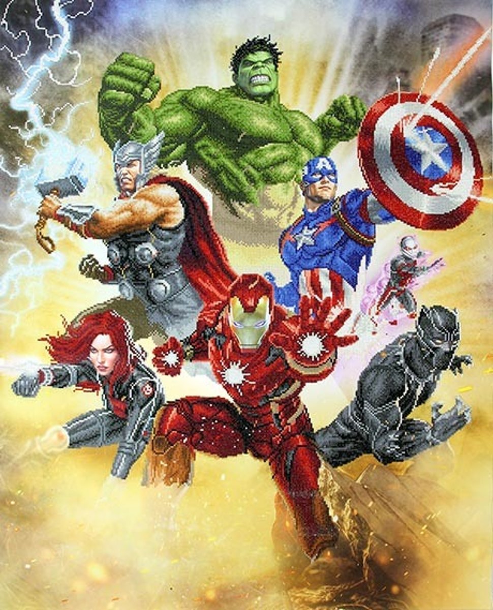 CD130500610   - 85cmx105cm Avengers Assemble Diamond Painting Kit (produced by Diamond Dotz®)