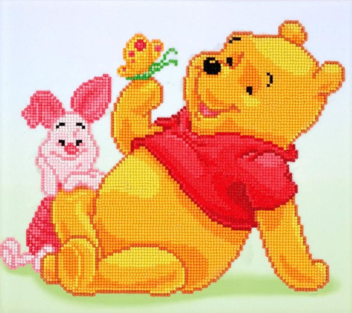 CD854300305   - 36cmx32cm Pooh with Piglet Diamond Painting Kit (produced by Diamond Dotz®)