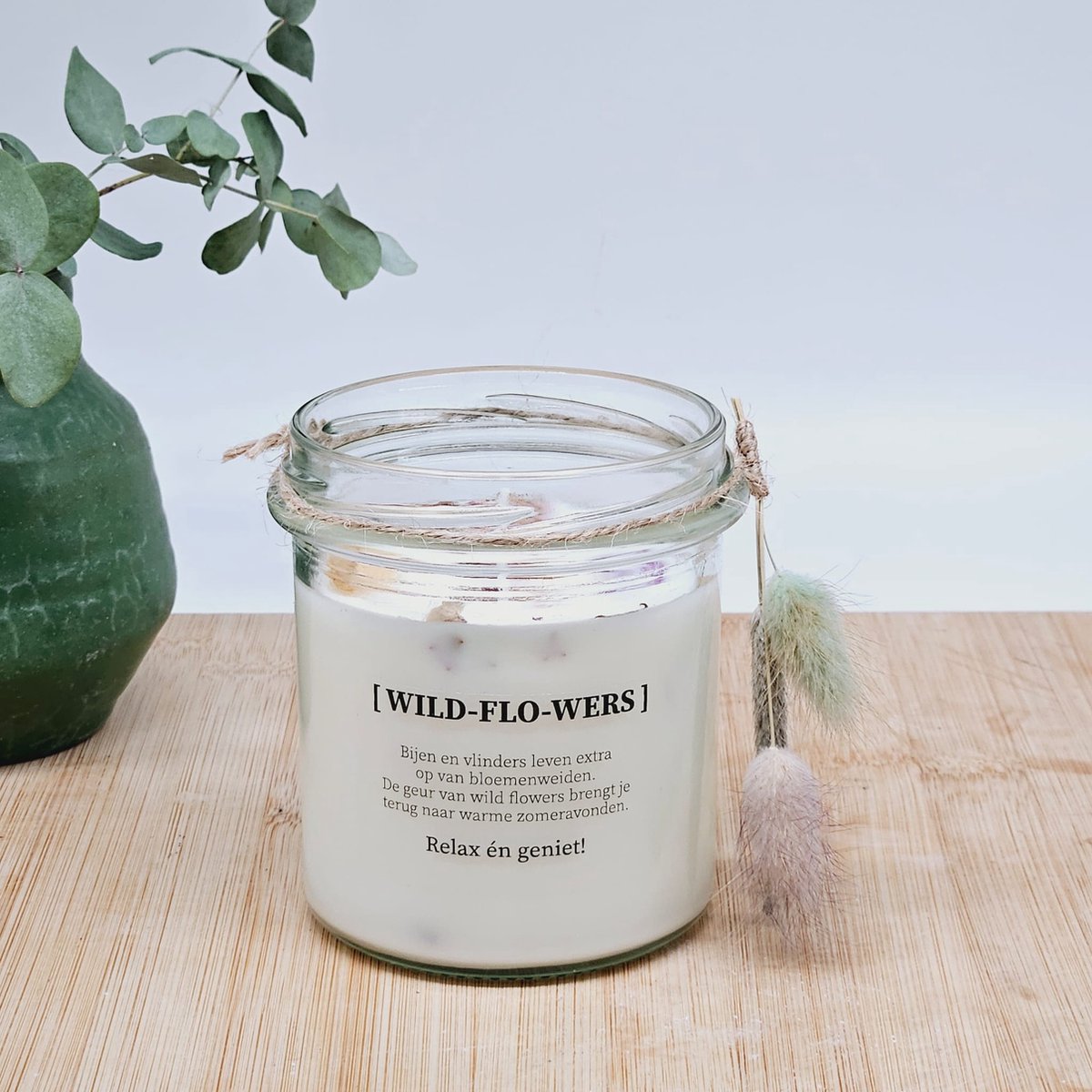 DIY pakket - Geurkaars met bloemen - wild flowers