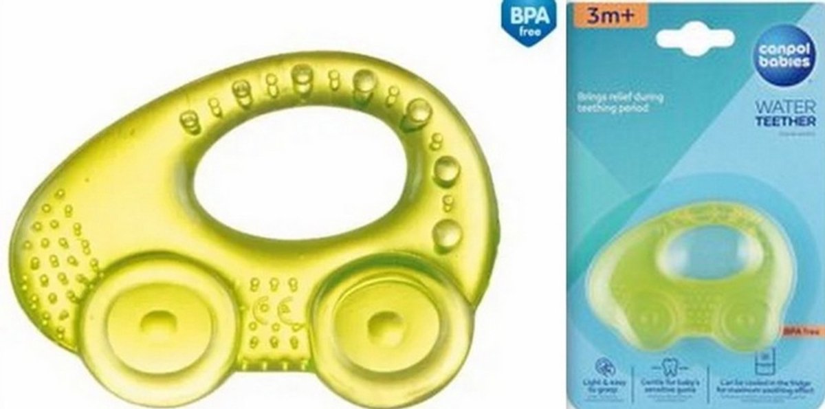 Canpol Babies Auto waterbijtring voor babys - 0m+ 3+ m